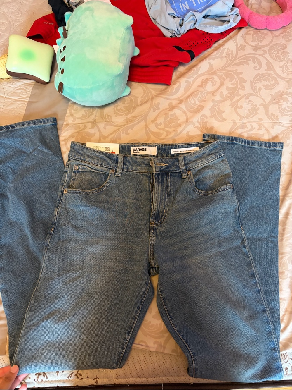 Garage bootcut low rise jeans